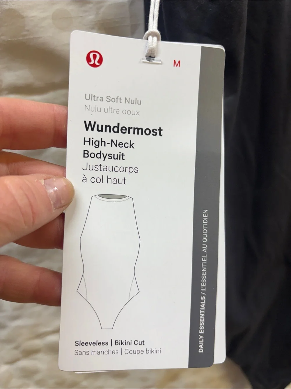Lululemon NWT - Wundermost high neck Black Sleeveless Bodysuit